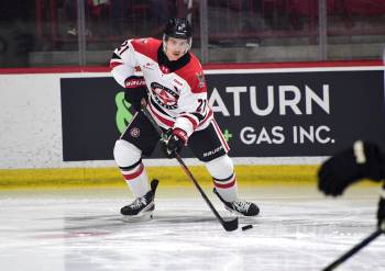 Aiden Ziprick was acquired by the Moose Jaw Warriors from the Lethbridge Hurricanes early in their 2023-24 championship season, and has become a leader on the team&rsquo;s blue-line. (Nick Pettigrew/Moose Jaw Warriors)
                                March 17, 2026