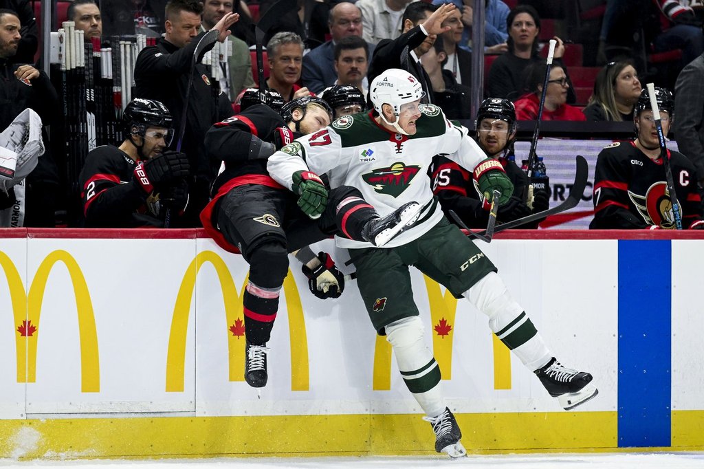 Ryan Hartman scores twice for Minnesota Wild in 4-1 win over Ottawa Senators