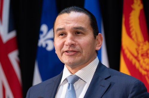 Manitoba Premier Wab Kinew speaks with reporters before the First Ministers Meeting in Ottawa, Thursday, Jan. 29, 2026.  THE CANADIAN PRESS/Adrian Wyld