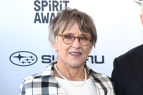 FILE - Mary Beth Hurt appears at the 34th Film Independent Spirit Awards in Santa Monica, Calif., on Feb. 23, 2019. (Photo by Richard Shotwell/Invision/AP, FIle)