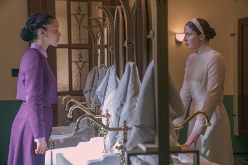 This image released by Disney shows Chase Infiniti, left, and Lucy Halliday in a scene from 