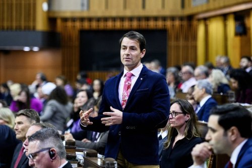 Secretary of State of Sport Adam van Koeverden rises during Question Period in the House of Commons on Parliament Hill in Ottawa, on Wednesday, Feb. 25, 2026. THE CANADIAN PRESS/Spencer Colby