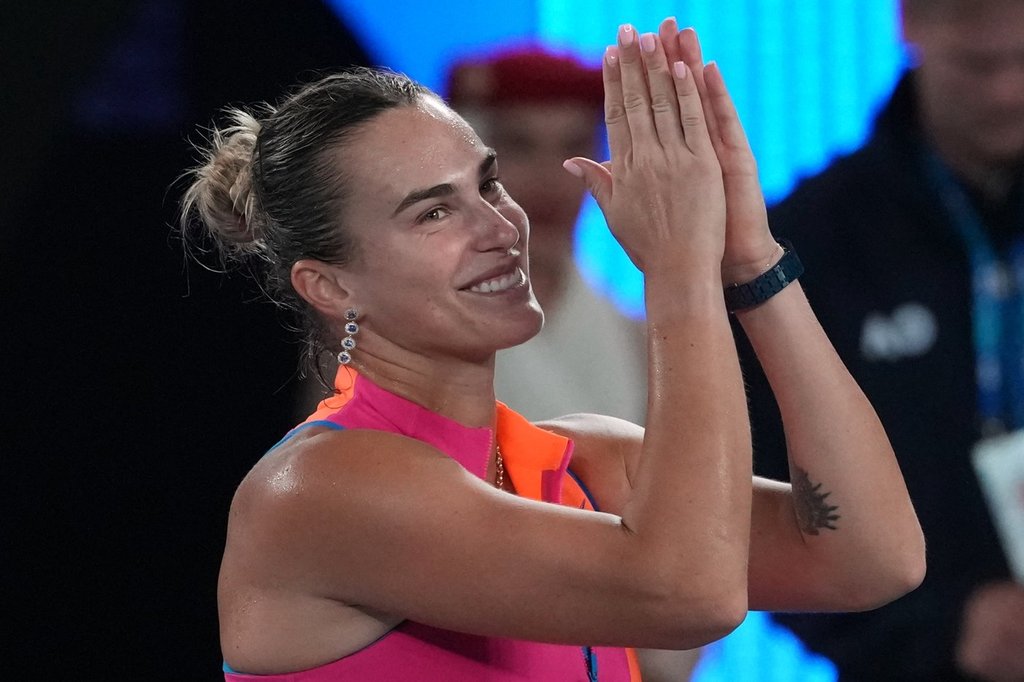 Aryna Sabalenka credits her new dog with providing ‘mental health support’ at Indian Wells