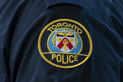 A Toronto Police Service logo patch is shown in Toronto, on Tuesday, Sept. 5, 2023. THE CANADIAN PRESS/Spencer Colby