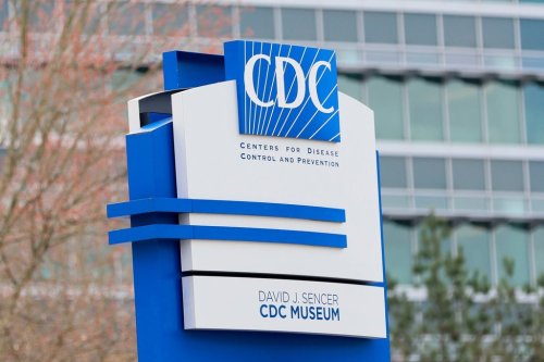 FILE - A sign with the CDC logo is displayed at the entrance to the agency's headquarters in Atlanta on March 2, 2025. (Miguel Martinez/Atlanta Journal-Constitution via AP, File)