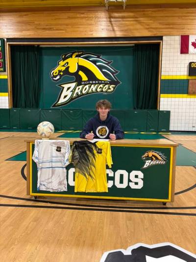 Boissevain&rsquo;s Russell Harper has committed to the Brandon University men&rsquo;s soccer team for the 2026 season. (Submitted)