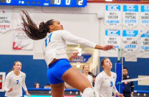 Keyano College outside hitter Amanda Onyeukwu is transferring to Brandon University for the 2026-27 Canada West women&rsquo;s volleyball season. (Submitted)