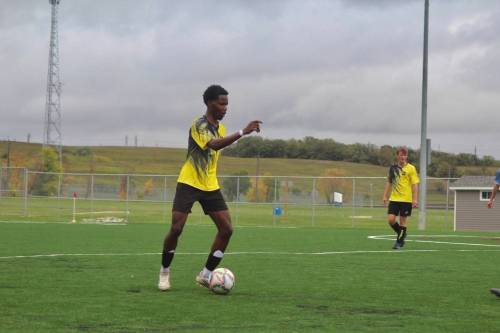 Crocus Plainsmen Ben Ibitoye has committed to the Brandon University men's soccer team for the 2026 MCAC season. (Submitted)