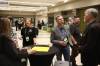 Attendees socialize on the final day of the Association of Manitoba Municipalities spring convention at the Keystone Centre on Thursday. (Tim Smith/The Brandon Sun)