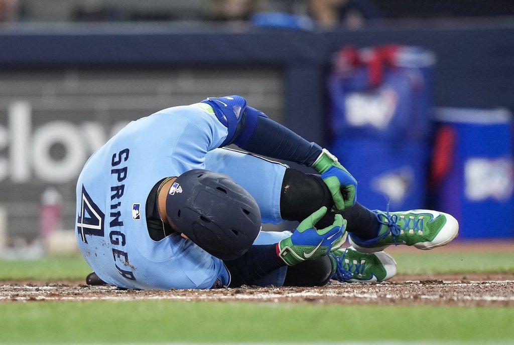 Toronto Blue Jays place outfielder George Springer (toe) on 10-day injured list