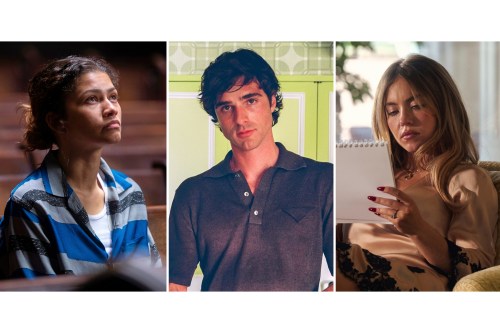 This combination of images released by HBO shows cast members, from left, Zendaya, Jacob Elordi and Sydney Sweeney from the series 
