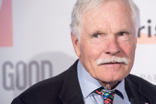 FILE - U.S. media mogul Ted Turner poses for the photographers as he arrives prior to a dinner at the US Ambassador's residence in Paris, Dec. 8, 2015. (AP Photo/Kamil Zihnioglu, File)