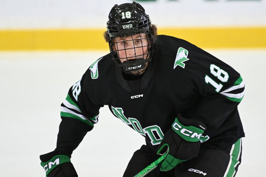 North Dakota back at Frozen Four, with top NHL draft prospect Keaton Verhoeff in tow