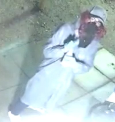Video image shows the suspect who vandalized a Rapid City convenience store early Saturday morning. (Supplied)