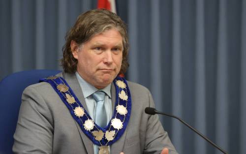 Brandon Mayor Jeff Fawcett said he enjoys the role and wants to build on progress from his first term. (Alex Lambert/The Brandon Sun files)