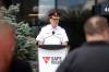 Brandon Police Service Chief Tyler Bates speaks during a press conference put on by the City of Brandon and Safe Work Manitoba at Brandon City Hall on Tuesday. (Tim Smith/The Brandon Sun)