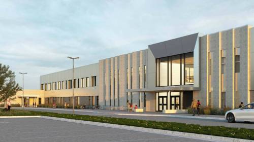 A design rendering of the K-8 school planned for the Brookwood South community in Brandon's southwestern corner. (Supplied)