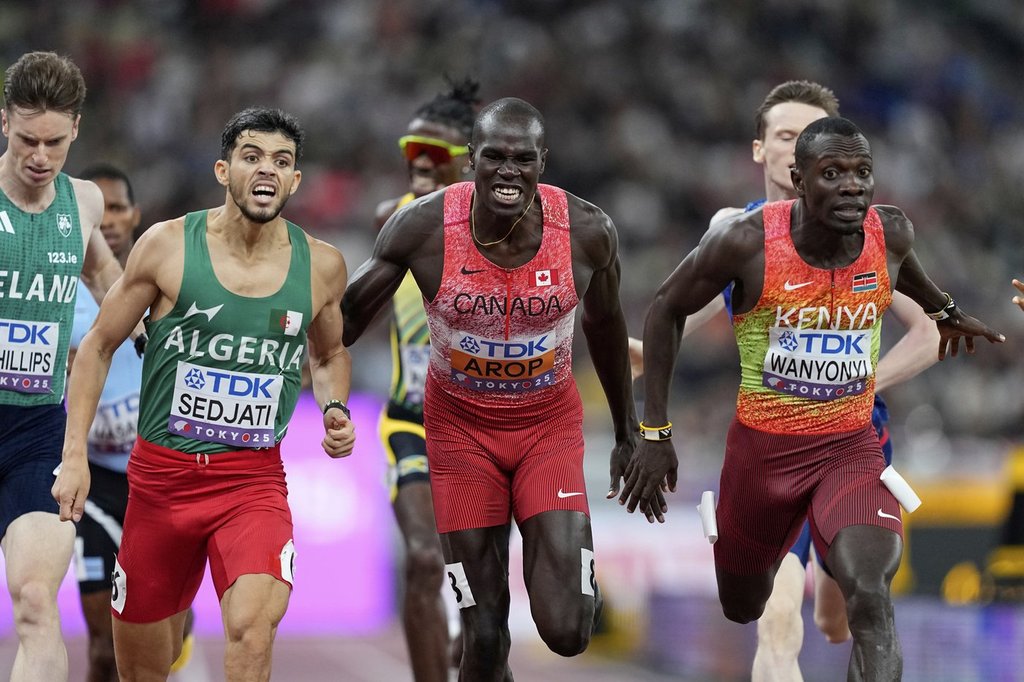 Canada’s Marco Arop finishes second in season-best effort in 800m at Diamond League