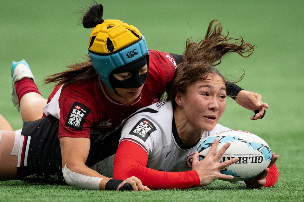 Deuxieme Classe LEEN/リーン BRIDGE RUGBY Canadian women's rugby sevens team reaches semifinals in Spain