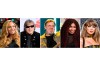 This combination of images show, from left, Beyoncé, Jose Feliciano, Vince Gill, Chaka Khan and Taylor Swift. (AP Photo)