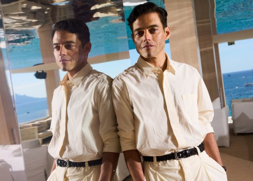 Rami Malek poses for portrait photographs for the film 'The Man I Love' at the 79th international film festival, Cannes, southern France, Tuesday, May 19, 2026. (Photo by Scott A Garfitt/Invision/AP)