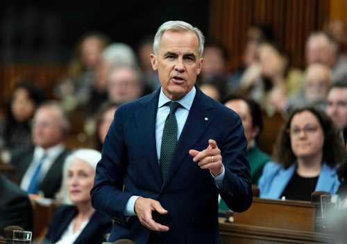 Prime Minister Mark Carney rises during Question Period in the House of Commons on Parliament Hill in Ottawa on Tuesday, May 26, 2026. THE CANADIAN PRESS/Justin Tang