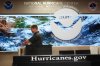 Robbie Berg, Warning Coordinator Meteorologist, works at the National Hurricane Center on the first day of hurricane season, Monday, June 1, 2026, in Miami. (AP Photo/Lynne Sladky)