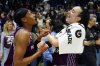 Toronto Tempo's Brittney Sykes (20) and Toronto Tempo's Marina Mabrey (3) celebrate the win over the Seattle Storm during second half WNBA basketball action in Toronto, on Wednesday, May 13, 2026. THE CANADIAN PRESS/Frank Gunn