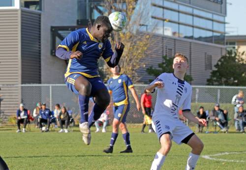 Former Brandon University Bobcats midfielder Frank Adjei has organized a Brandon World Cup soccer tournament, which begins Friday at Canada Packers Sports Complex. (Thomas Friesen/The Brandon Sun)