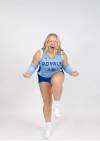 Mya Dueck, shown in a posed shot for the Lake Region State College Royals&rsquo; women's volleyball team, managed to balance two sports and her books over the last two years. (Kayhana Hopfauf/Lake Region) June 24, 2026