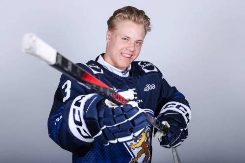 Samu Alalauri, who was drafted by the National Hockey League's Chicago Blackhawks on the weekend, was expected to join the Brandon Wheat Kings this season but instead has moved up his commitment to the University of Massachusetts. (Pasi Mennander/Finnish Ice Hockey Association)