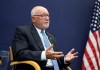U.S. Ambassador to Canada Pete Hoekstra participates in an interview at the United States Embassy in Ottawa on Tuesday, Dec. 9, 2025. THE CANADIAN PRESS/Justin Tang