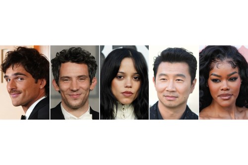 This combination image shows the following people in Los Angeles, from left, Jacob Elordi on March 15, 2026, Josh O'Connor on Nov. 17, 2025, Jenna Ortega on May 22, 2026, Simu Liu on May 9, 2026, and Teyana Taylor on April 29, 2026. (Photos by Jordan Strauss/Richard Shotwell/Chris Pizzello/Invision/AP)