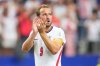 Harry Kane greats fans after the World Cup Group L soccer match between England and Croatia in Arlington, Texas, near Dallas, Wednesday, June 17, 2026. (AP Photo/Julio Cortez)