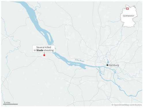Map showing the location of Stade in Germany. (AP Digital Embed)