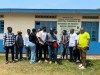 Workers at an Ebola treatment center go on strike over unpaid salaries and bonuses at Rwampara General Hospital, in Ituri, northeastern Congo, Monday, July 13, 2026, (AP Photo/Prosper Heri Ngorora)