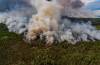 A wildfire burns near the Wuskwatim Generating Station in June. Natural Resources Canada&rsquo;s latest modelling indicates elevated fire danger in northern Manitoba for July and August. (Supplied)