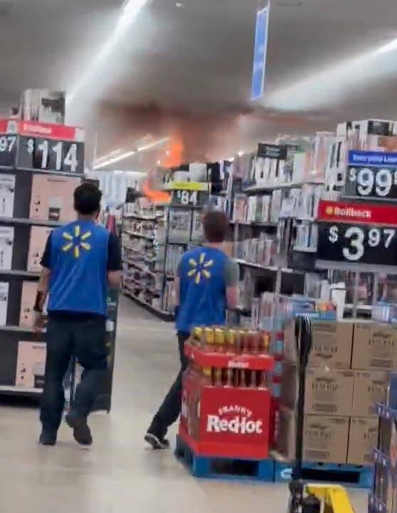 Man accused in Walmart blaze previously set other fires