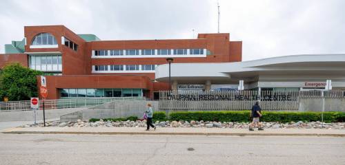 The Dauphin Regional Health Centre could be closed for more than a year due to damage from severe flooding. (Mike Deal/Winnipeg Free Press)