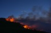 The Brunswick Creek wildfire consumes trees on a mountainside, in Boston Bar, B.C., on Thursday, July 9, 2026. THE CANADIAN PRESS/Darryl Dyck