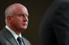 NDP house leader Mike Farnworth looks on during a press conference in Victoria, B.C., on October 5, 2023. THE CANADIAN PRESS/Chad Hipolito