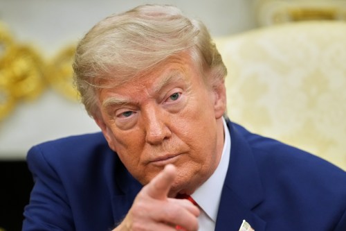 President Donald Trump speaks during a meeting with Lebanese President Joseph Aoun in the Oval Office at the White House, Tuesday, July 21, 2026, in Washington. (AP Photo/Mark Schiefelbein)