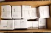 A large box of pre-assembled mail-in ballots at the Wake County Board of Elections on Thursday, Sept. 3, 2026, in Raleigh, N.C. (AP Photo/Matt Ramey)