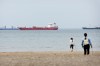 Online posts claiming Canada blocked vessels from entering Lake Ontario through a canal on the St. Lawrence Seaway appeared online this week. Boats sit idle in Lake Ontario close to the Welland Canal, Thursday, Oct. 26, 2023. THE CANADIAN PRESS/Tara Walton