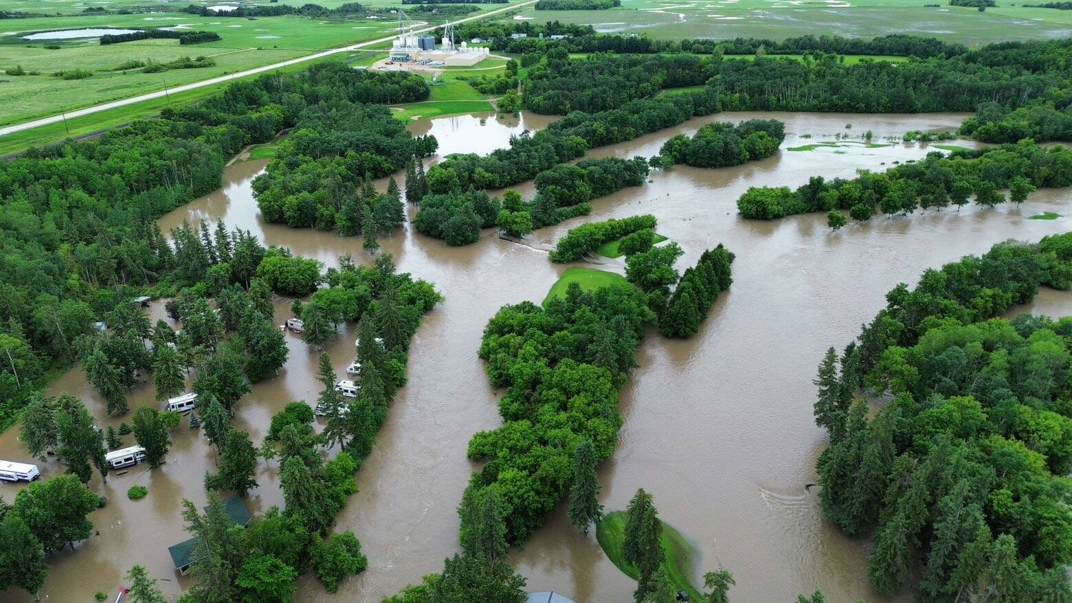 ‘We were fishing golf carts out of the river’