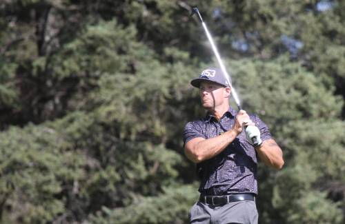 Marcus Friess won Tamarack golf tournament men's medallist honours after posting 4 under in 36 holes of qualifying at Clear Lake Golf Course on the weekend. (Thomas Friesen/The Brandon Sun)