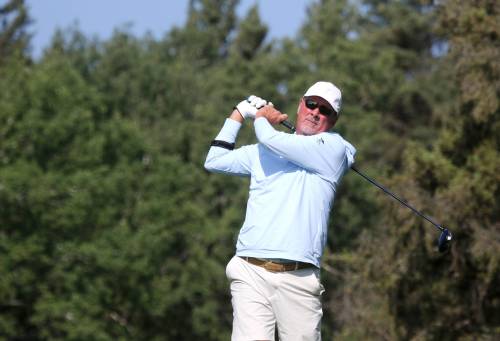 Kurt Martin returned after 13 years away from the Tamarack golf tournament and beat 2024 champion Chris Knoop in a playoff on Tuesday at Clear Lake Golf Course. (Thomas Friesen/The Brandon Sun)