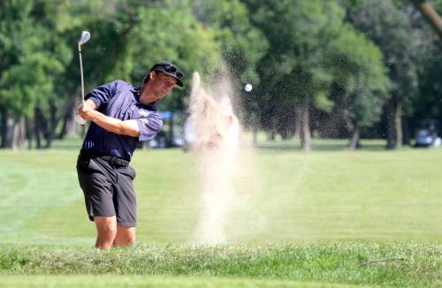 Brandon's Evan Nachtigall, shown at the Golf Manitoba men's amateur last month, finished in second place at the Canadian men's mid-amateur golf championship at Brantford Golf and Country Club on Friday. (Thomas Friesen/The Brandon Sun)