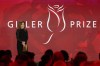 Elana Rabinovitch the Executive Director of Giller Prize stands on stage during the awards ceremony in Toronto, Monday, Nov. 18, 2024. THE CANADIAN PRESS/Chris Young