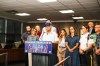 Chief Greg Gabriel speaks about the wildfire situation in Penticton B.C., on Wednesday, Aug. 12, 2026. THE CANADIAN PRESS/Deanna Dunham